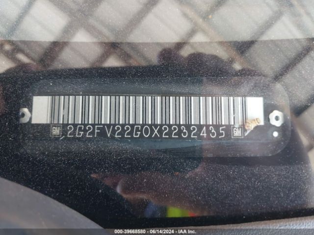 1999 PONTIAC FIREBIRD 2G2FV22G0X2232435 Photo 8