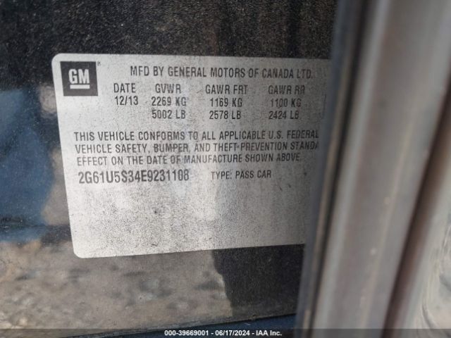 2G61U5S34E9231108 Cadillac Xts W20 Livery Package