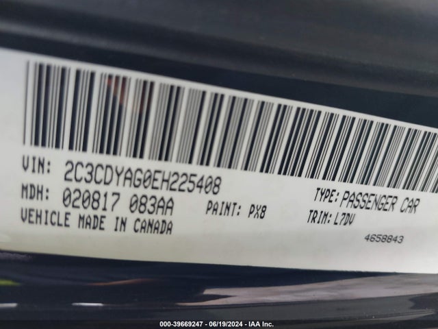 Dodge Challenger Sxt 2014 2C3CDYAG0EH225408 Image 9