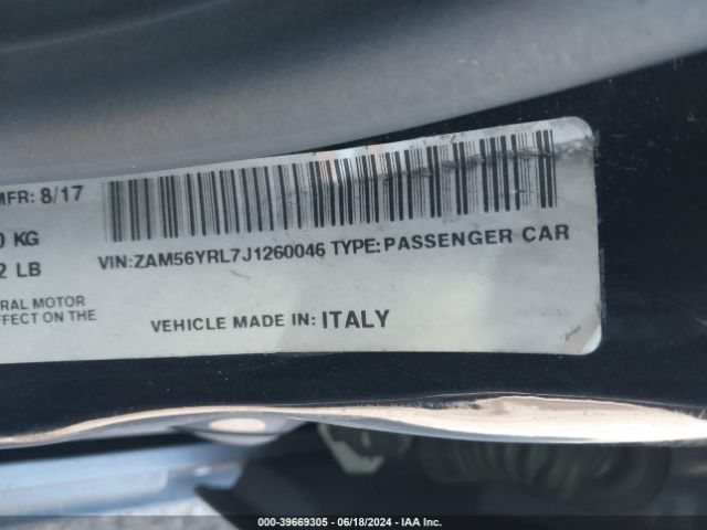 ZAM56YRL7J1260046 Maserati Quattroporte S Q4 Granlusso