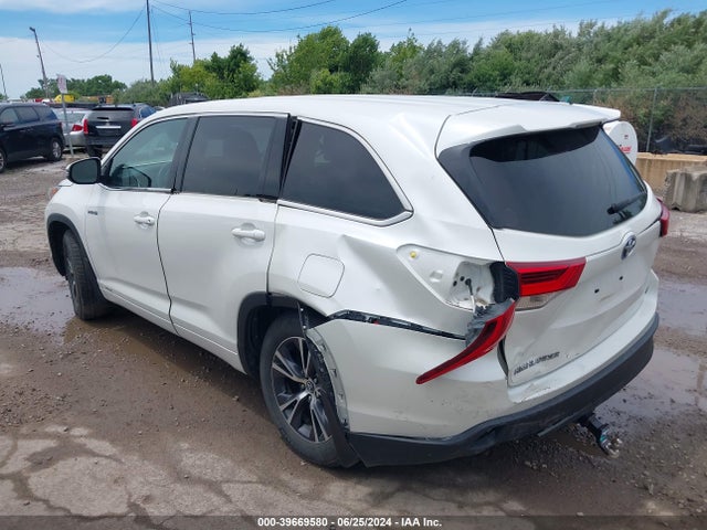5TDBGRFH5JS051692 Toyota Highlander Hybrid Le
