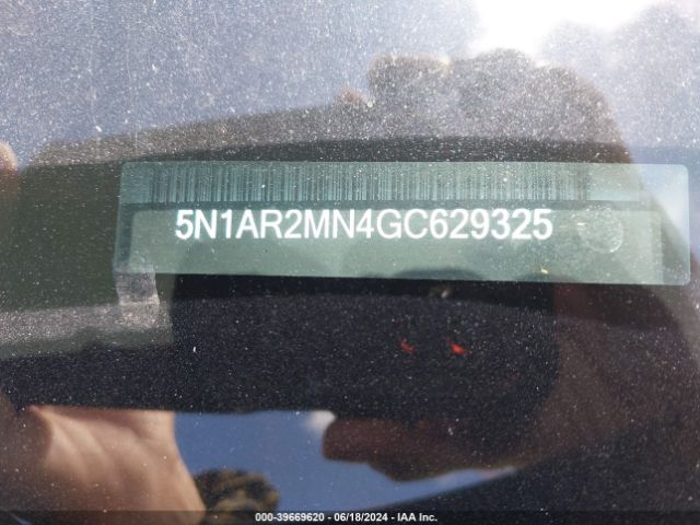 5N1AR2MN4GC629325 Nissan Pathfinder S
