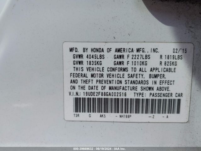 19UDE2F88GA002516 Acura Ilx Premium   A-spec Packages/technology Plus   A-spec Packages