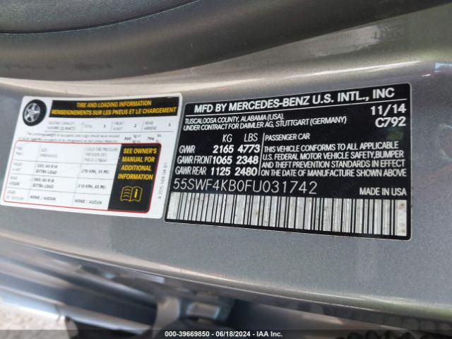 55SWF4KB0FU031742 Mercedes-Benz C 300 4matic/luxury 4matic/sport 4matic
