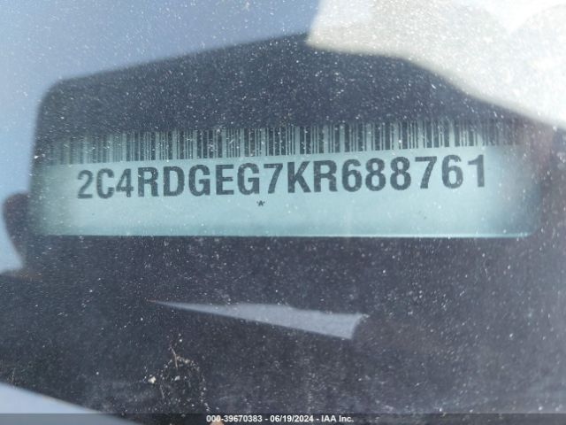2C4RDGEG7KR688761 Dodge Grand Caravan Gt