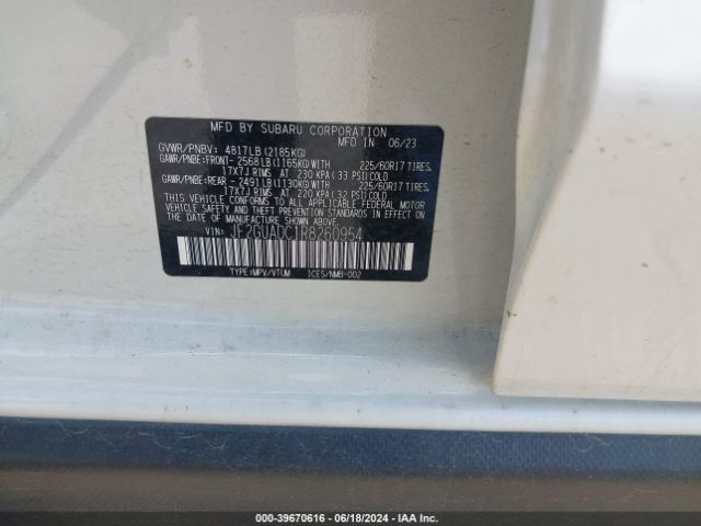 JF2GUADC1R8260954 Subaru Crosstrek Premium