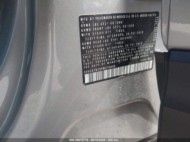 3VVCX7B26PM370698 Volkswagen Taos 1.5t S