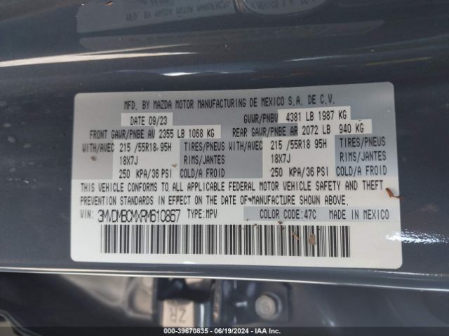 3MVDMBCMXRM610867 Mazda Cx-30 2.5 S Carbon Edition