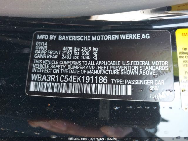 WBA3R1C54EK191186 BMW 435i
