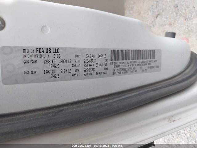 2C4RDGBG0GR316528 Dodge Grand Caravan American Value Pkg