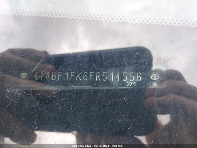 Toyota CAMRY LE 2015 4T4BF1FK6FR514556 Image 9