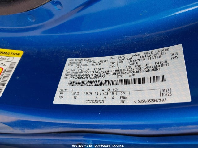 Ford Bronco Badlands 2022 1FMDE5CH6NLB07556 Image 9