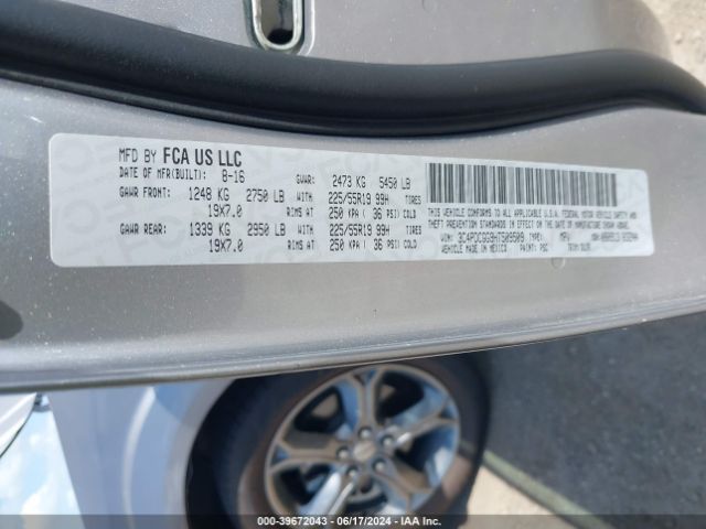 3C4PDCGG9HT509509 Dodge Journey Crossroad Plus