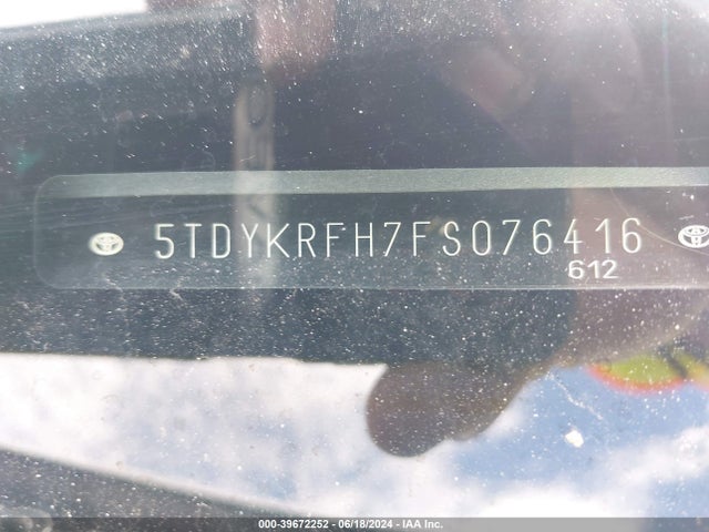 5TDYKRFH7FS076416 Toyota Highlander Limited V6
