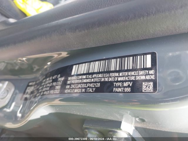 ZACCJADBXJPH62128 Jeep Renegade Limited Fwd