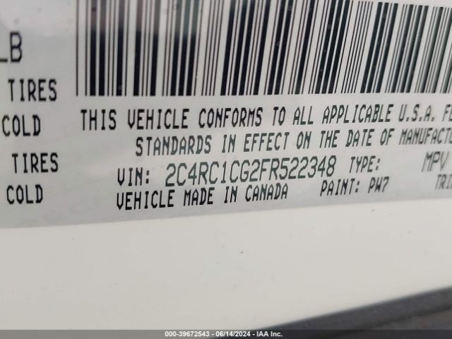 2C4RC1CG2FR522348 Chrysler Town & Country Touring-l