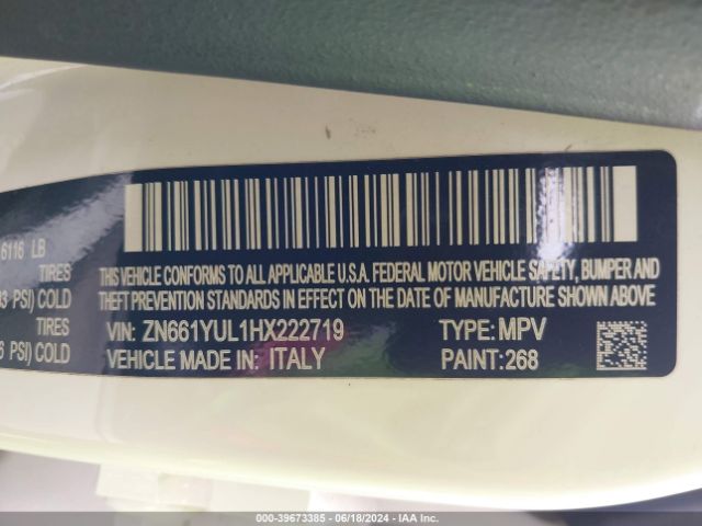 ZN661YUL1HX222719 Maserati LEVANTE S