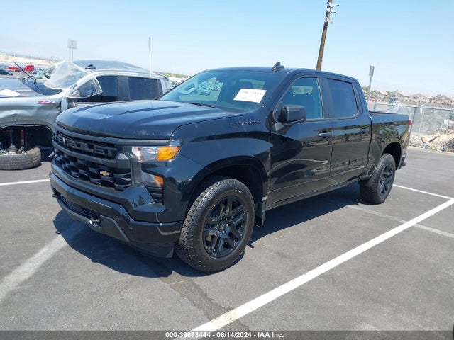 Chevrolet Silverado 1500 2wd  Short Bed Custom 2024 1GCPABEK0RZ199903 Image 2