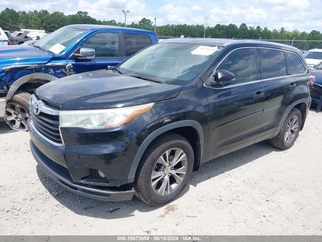 Toyota Highlander Xle V6 2015 5TDJKRFH6FS221348 Image 2