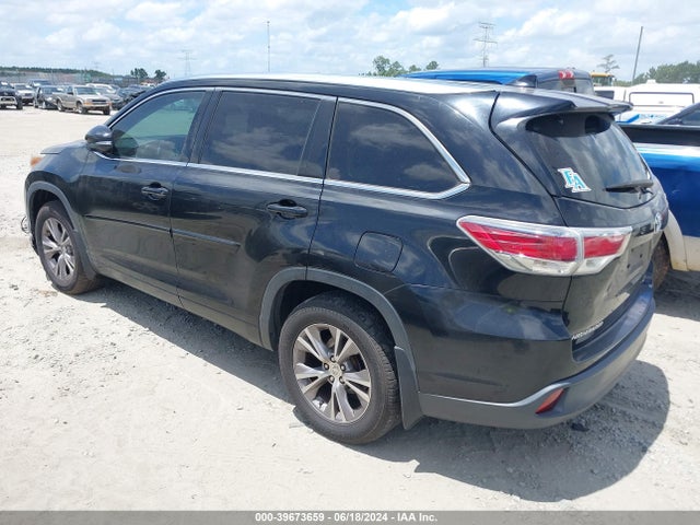 Toyota Highlander Xle V6 2015 5TDJKRFH6FS221348 Image 3