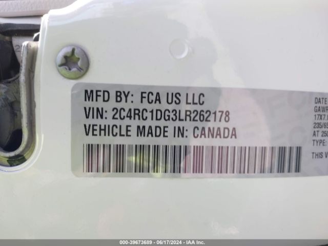 2C4RC1DG3LR262178 Chrysler Voyager Lxi
