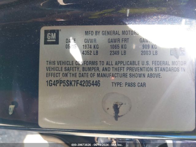 1G4PP5SK7F4205446 Buick Verano