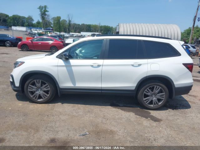 5FNYF6H37NB017941 Honda Pilot Awd Sport