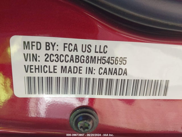 2C3CCABG8MH545695 Chrysler 300 300s