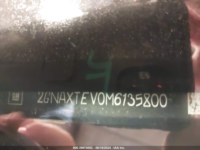 2GNAXTEV0M6135800 Chevrolet Equinox Awd 2fl