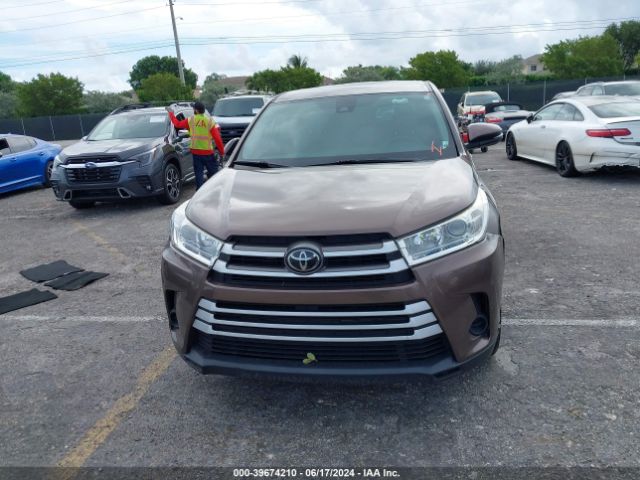 5TDZARFH6JS041821 Toyota Highlander Le