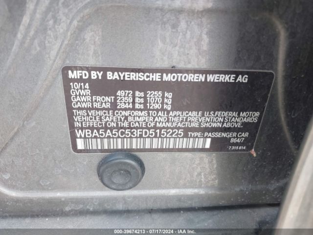 WBA5A5C53FD515225 BMW 528I