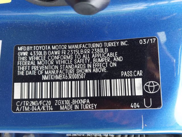NMTKHMBX6JR008507 Toyota C-HR XLE