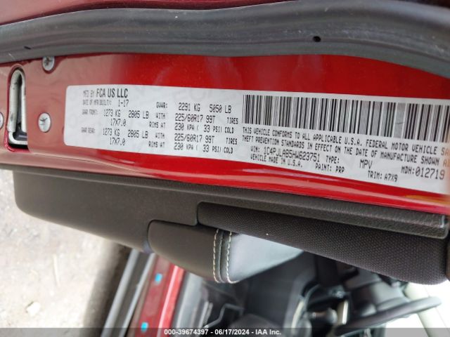 1C4PJLAB5HW623751 Jeep Cherokee Sport Fwd