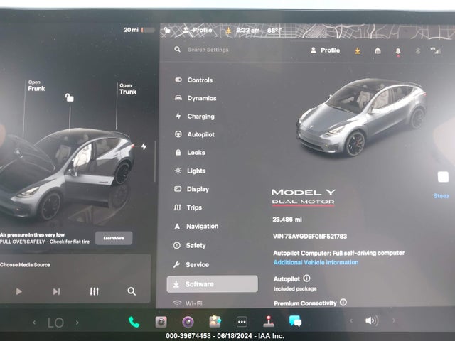 7SAYGDEF0NF521783 Tesla Model Y Performance Dual Motor All-wheel Drive