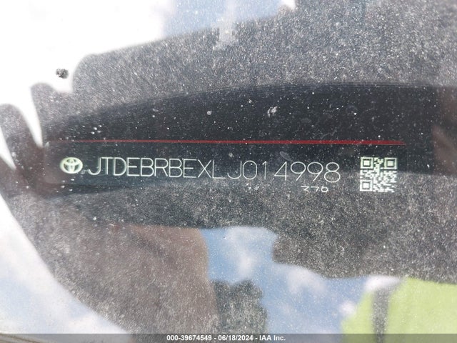Toyota Corolla Hybrid Le 2020 JTDEBRBEXLJ014998 Image 9