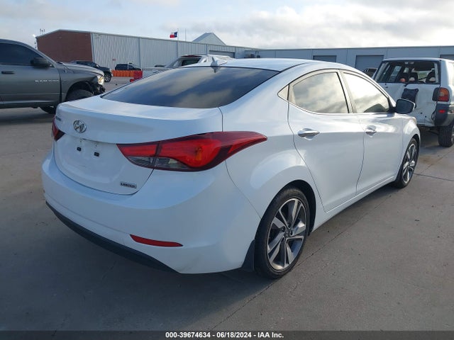 Hyundai Elantra Limited 2016 5NPDH4AE4GH712374 Image 4