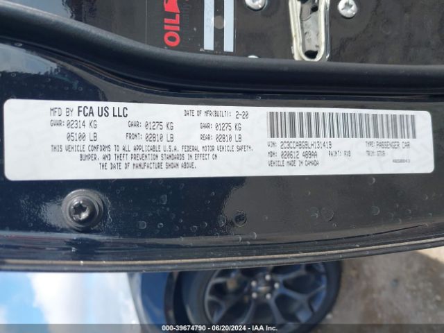 2C3CCABG9LH131419 Chrysler 300 300s