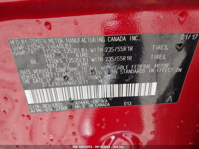 Toyota RAV4 SE 2017 2T3JFREV4HW601611 Image 9