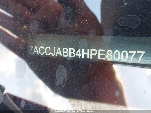 ZACCJABB4HPE80077 Jeep Renegade Latitude Fwd