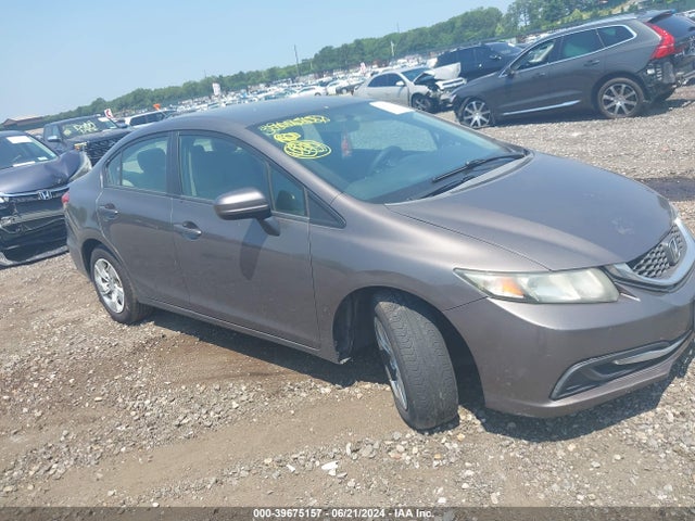 Honda Civic Lx 2014 2HGFB2F52EH517825 Image 1