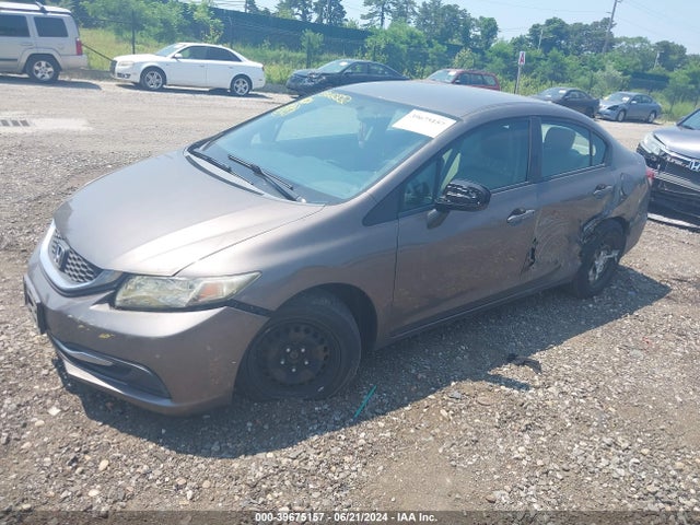 Honda Civic Lx 2014 2HGFB2F52EH517825 Image 2