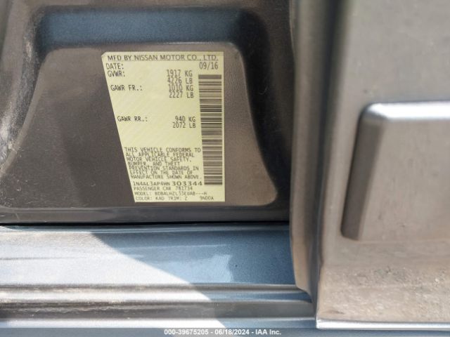 1N4AL3AP4HN303344 Nissan Altima 2.5 Sr