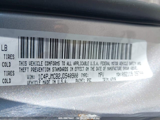 1C4PJMCB2JD540900 Jeep Cherokee Latitude 4x4