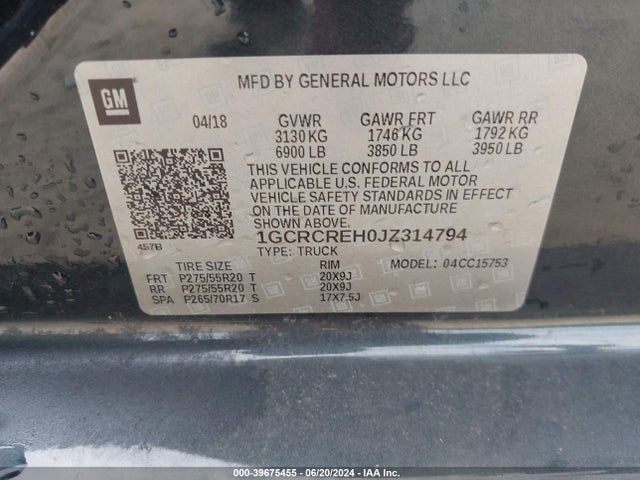 Chevrolet Silverado 1500 1lt 2018 1GCRCREH0JZ314794 Image 9