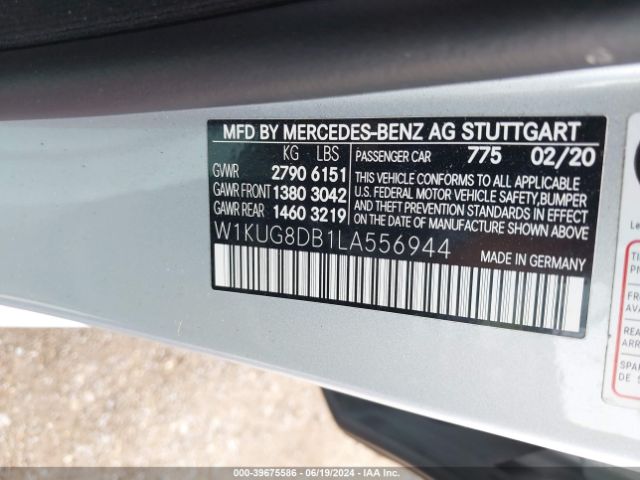 W1KUG8DB1LA556944 Mercedes-Benz S 560