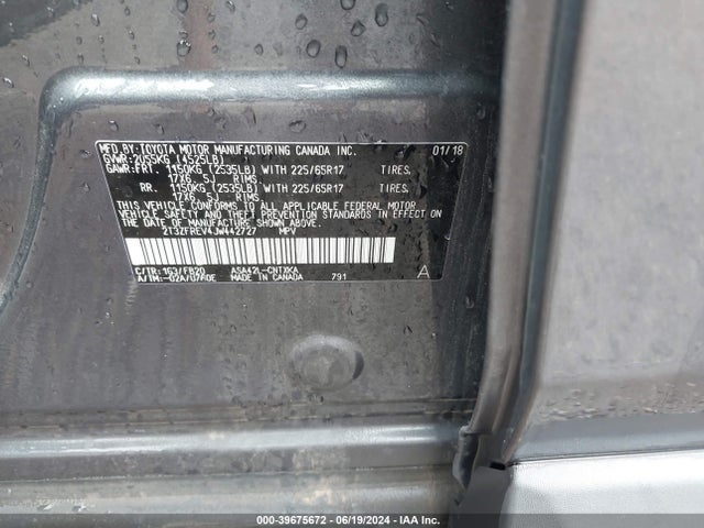 Toyota RAV4 LE 2018 2T3ZFREV4JW442727 Image 9