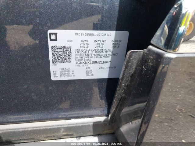 1GKKNXLS8MZ118075 GMC Acadia Awd Denali