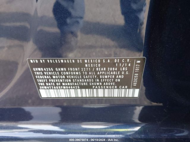3VW4T7AUXFM046425 Volkswagen Golf Gti 2.0t S 4-door