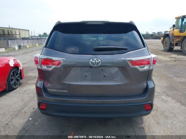 5TDZARFH8GS019876 Toyota Highlander Le
