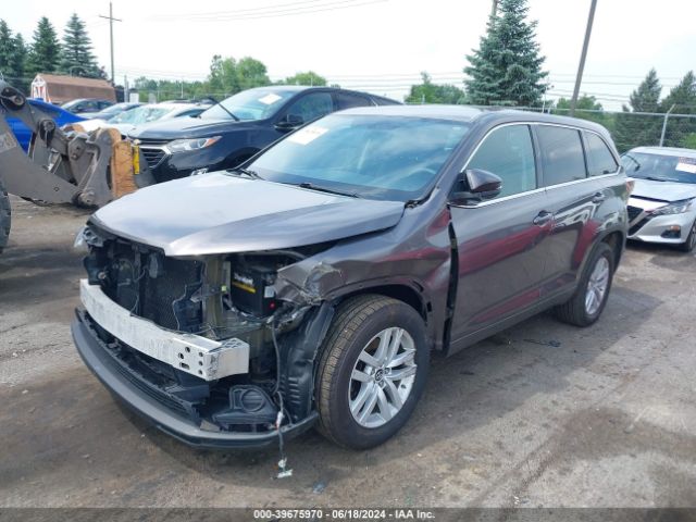 5TDZARFH8GS019876 Toyota Highlander Le